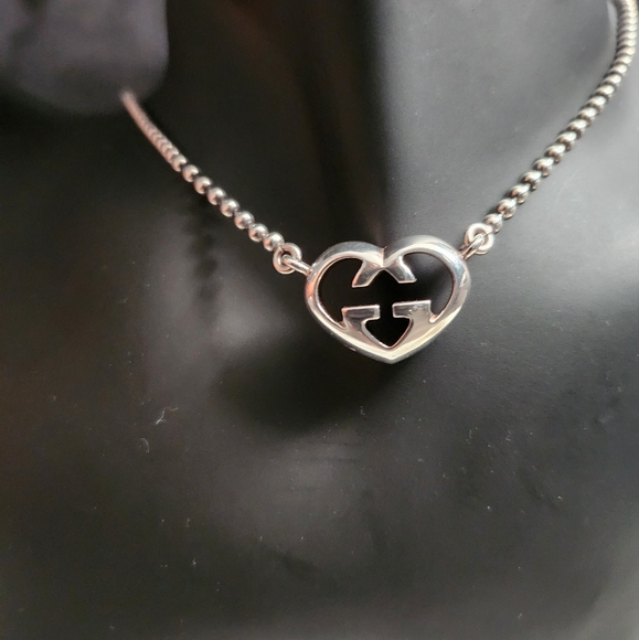 213. EUC Gucci 16" silver 925 choker necklace - Picture 3 of 7